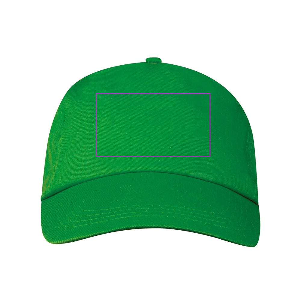 Cotton 5-panel baseball cap 170 g/m² MEGAN