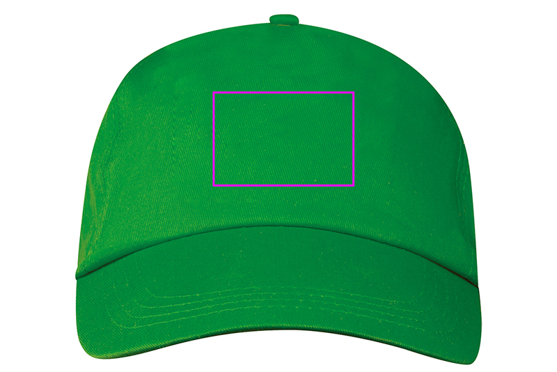 Cotton 5-panel baseball cap 170 g/m² MEGAN