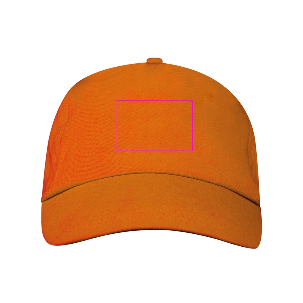 Cotton 5-panel baseball cap 170 g/m² MEGAN