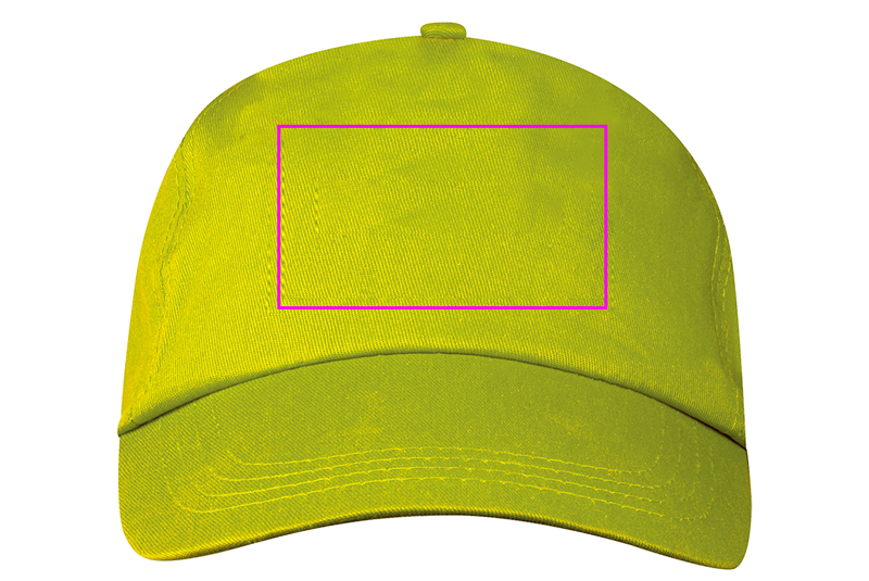 Cotton 5-panel baseball cap 170 g/m² MEGAN