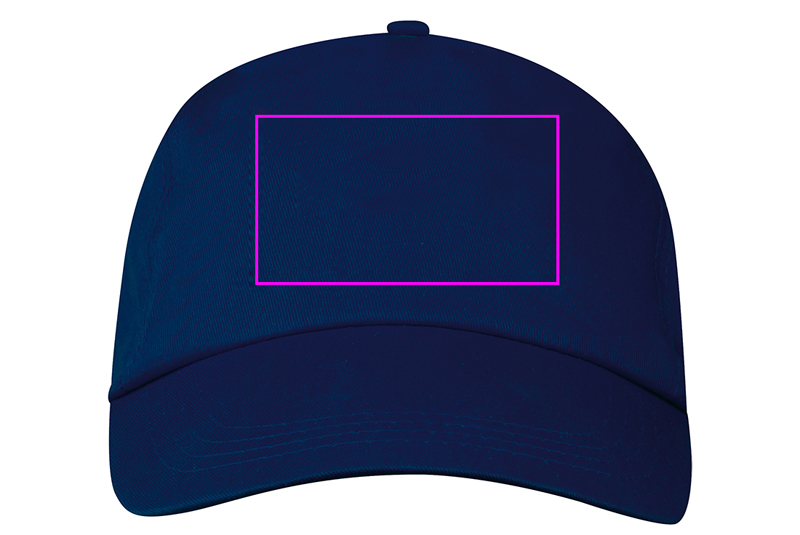 Cotton 5-panel baseball cap 170 g/m² MEGAN