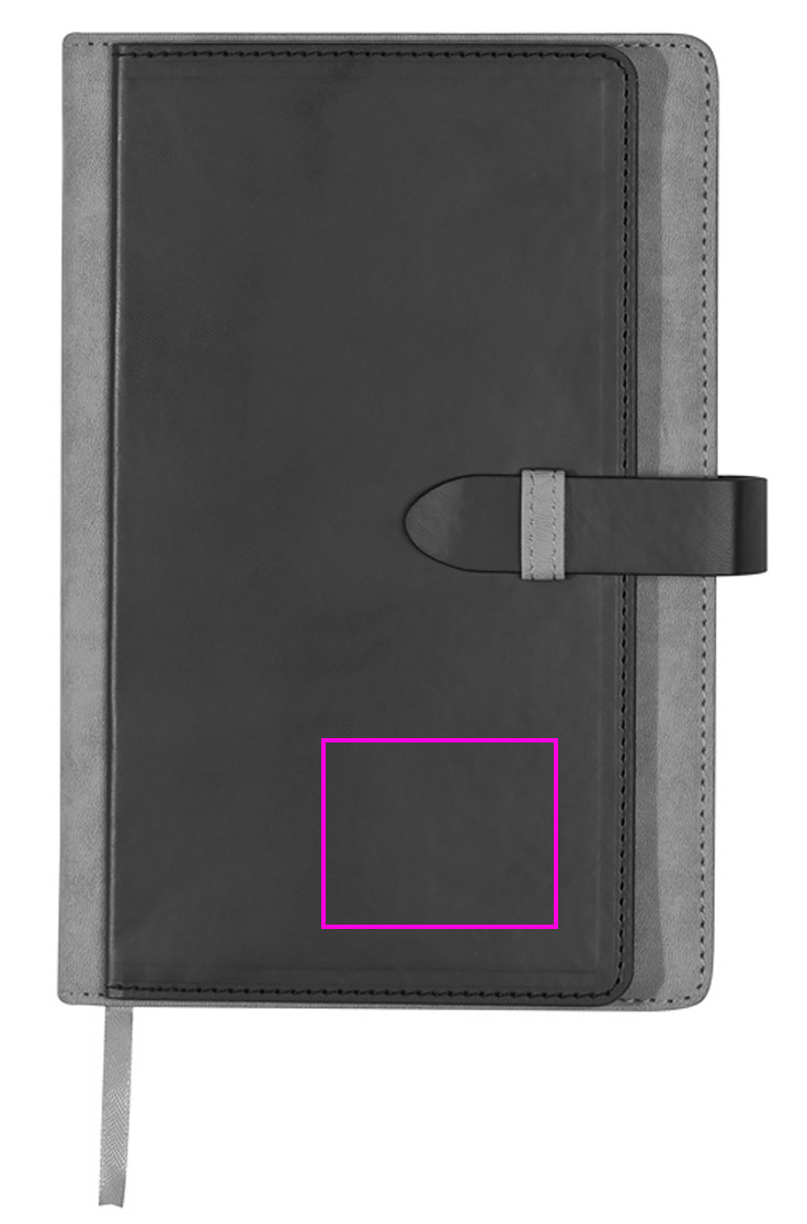 Notebook A5 lined with business card holder MARTIN