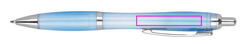 Transparent plastic pen JASMIN