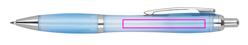 Transparent plastic pen JASMIN