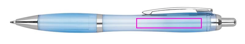 Transparent plastic pen JASMIN