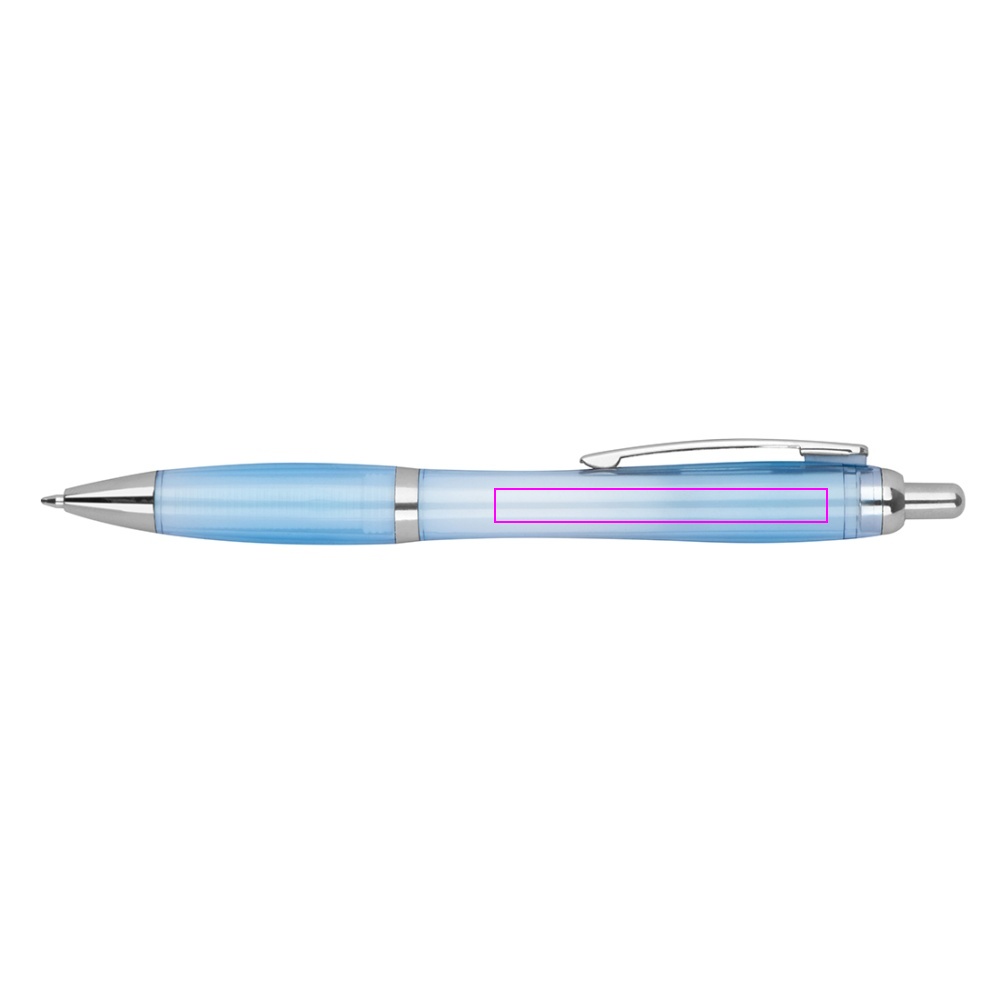 Transparent plastic pen JASMIN