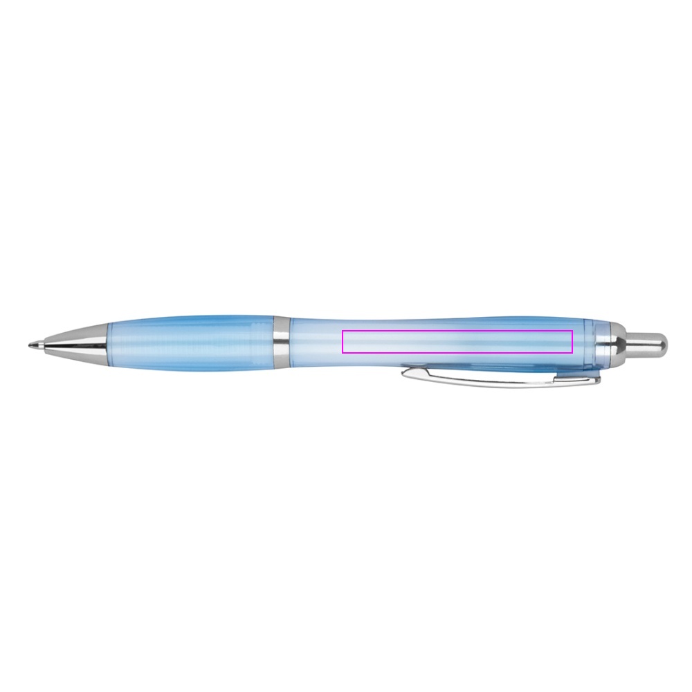 Transparent plastic pen JASMIN