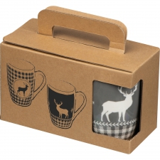 Set of 2 Christmas porcelain mugs 300 ml ARMIN