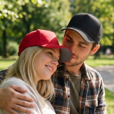 Cotton 5-panel baseball cap 290 g/m² AXEL