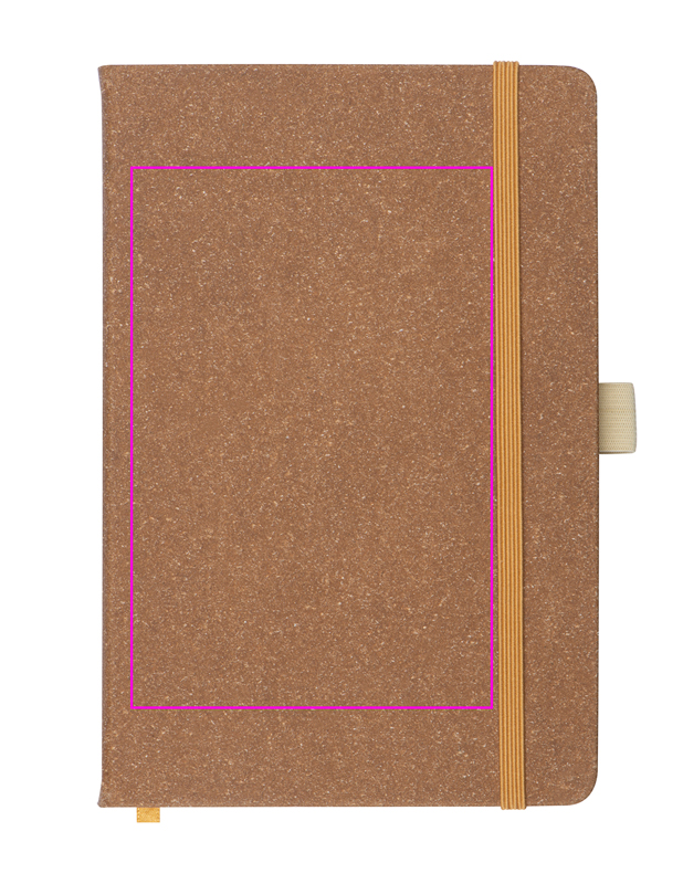 A5 lined notebook made of recycled leather TRACY
