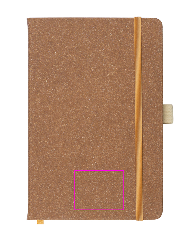 A5 lined notebook made of recycled leather TRACY