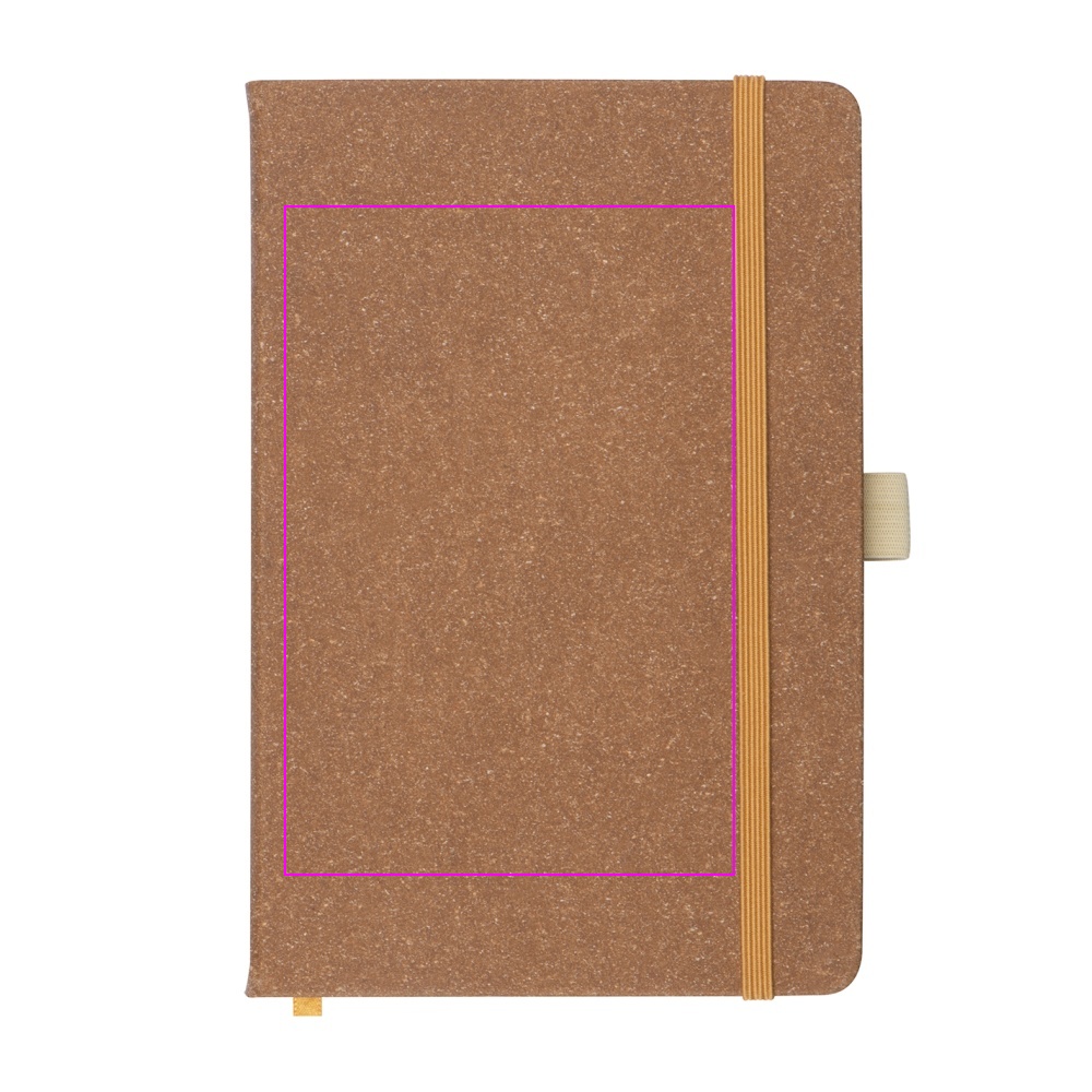 A5 lined notebook made of recycled leather TRACY
