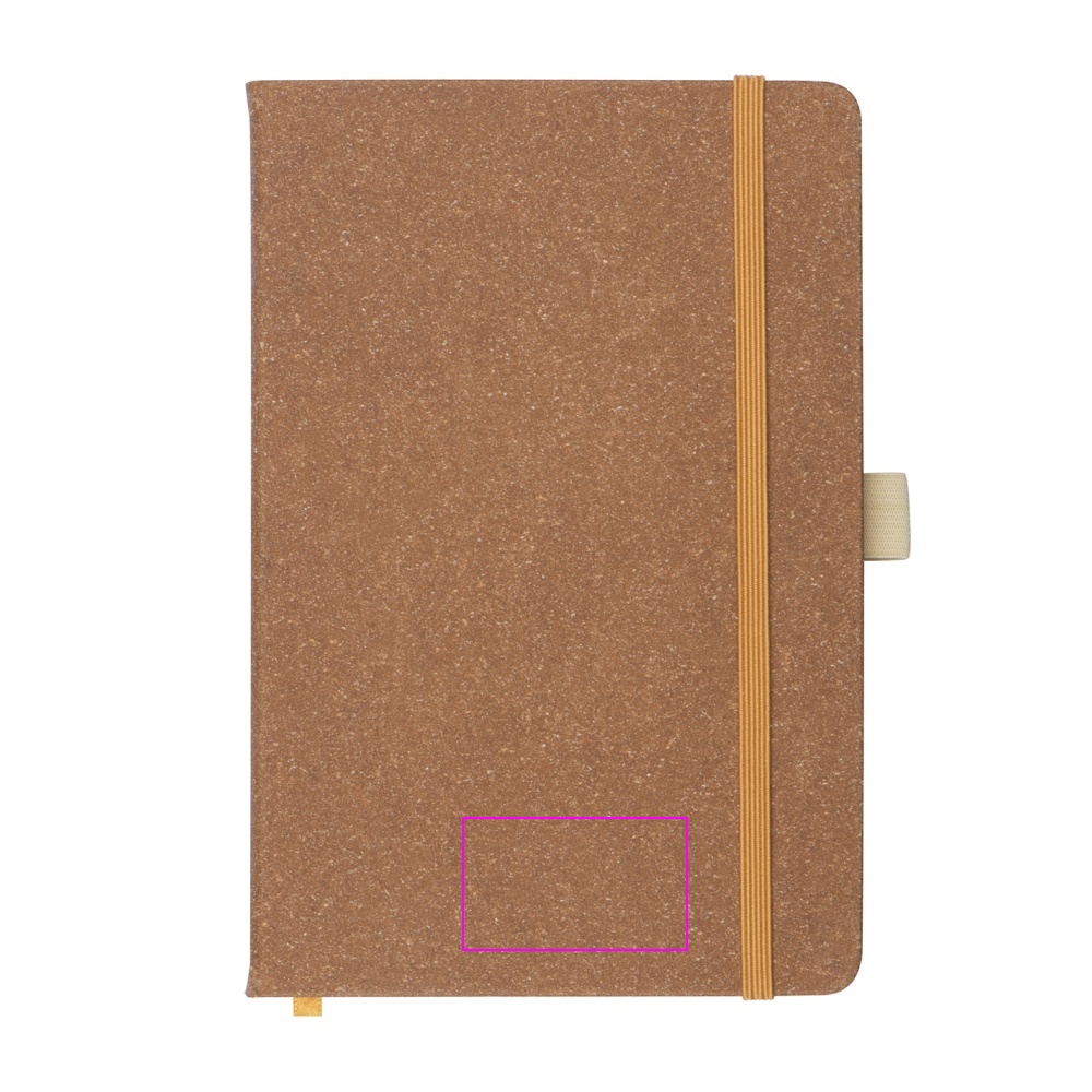 A5 lined notebook made of recycled leather TRACY