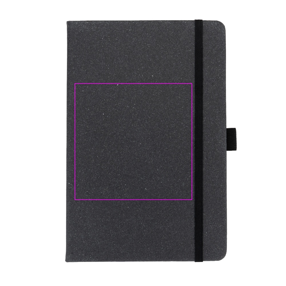 A5 lined notebook made of recycled leather TRACY