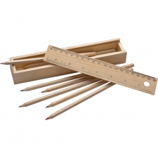 8 wooden colored pencils ADELE