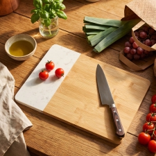 Bamboo cutting board with marble JESUS