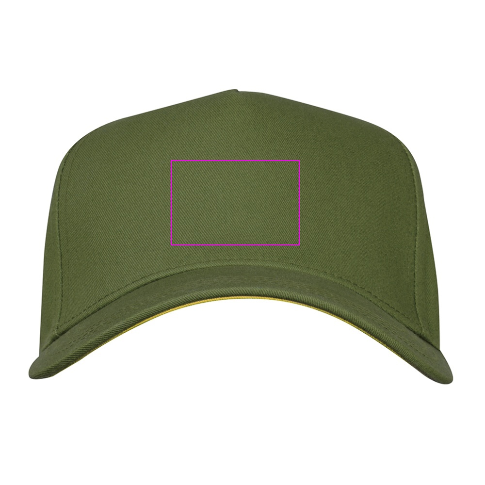 Cotton 5-panel baseball cap 290 g/m² AXEL