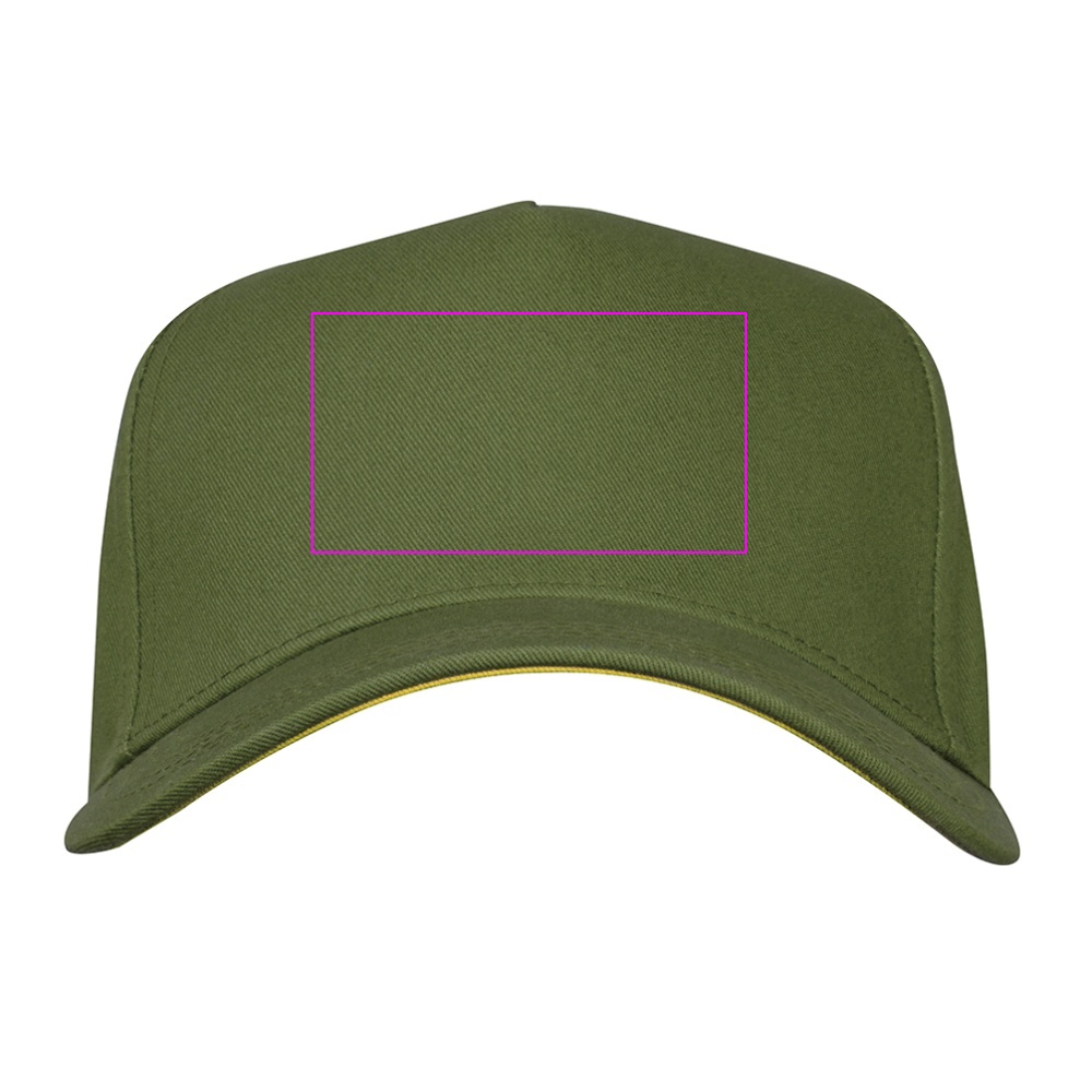 Cotton 5-panel baseball cap 290 g/m² AXEL