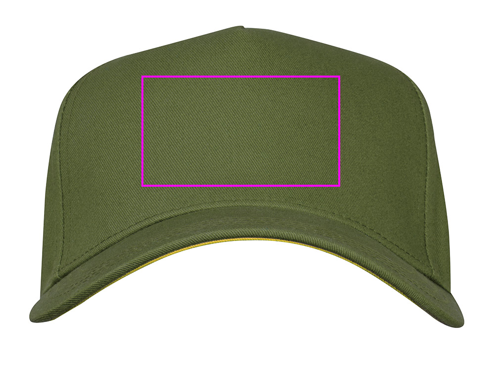 Cotton 5-panel baseball cap 290 g/m² AXEL