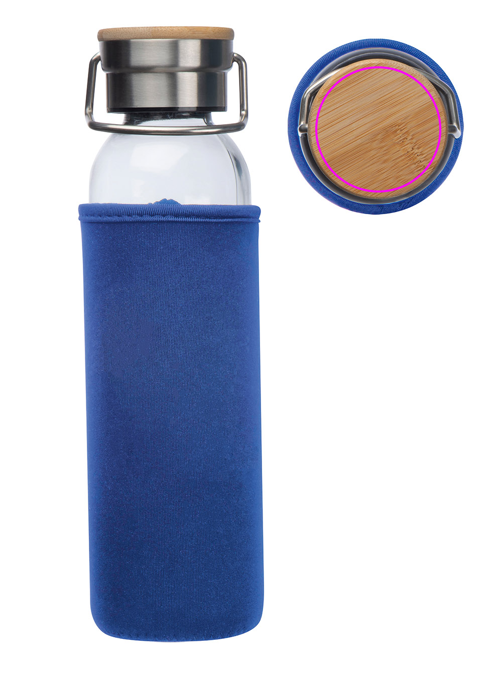 Glass bottle with sleeve 600 ml RAMONA