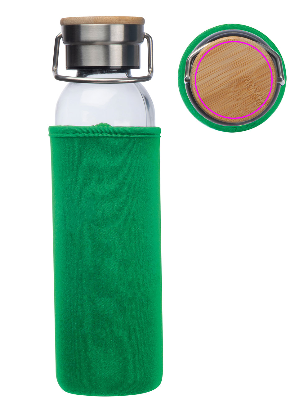 Glass bottle with sleeve 600 ml RAMONA
