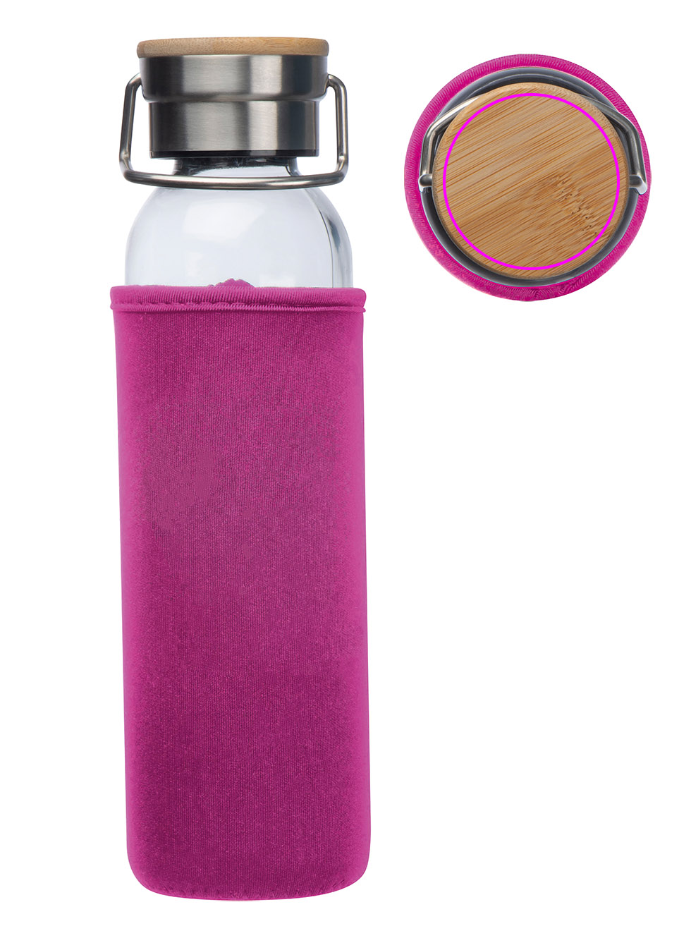 Glass bottle with sleeve 600 ml RAMONA