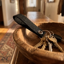 Keychain made of recycled felt PATRYCJA