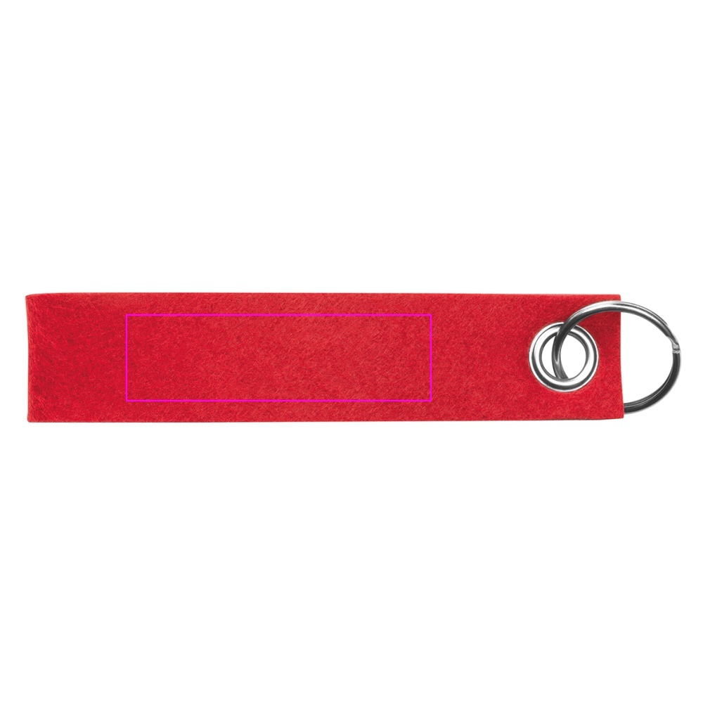 Keychain made of recycled felt PATRYCJA
