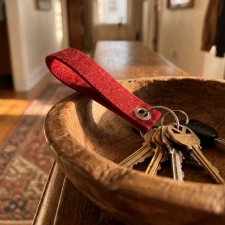 Keychain made of recycled felt PATRYCJA