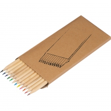 12 wooden colored pencils MATEO