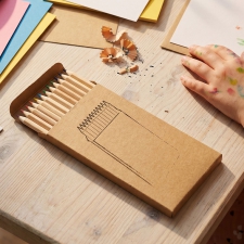 12 wooden colored pencils MATEO