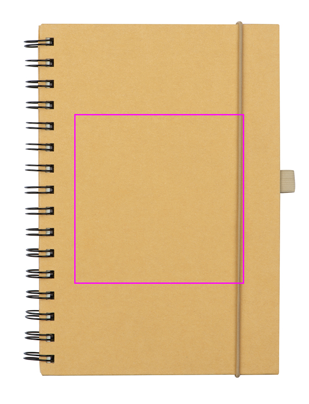 A5 lined notebook made of recycled paper ALINA