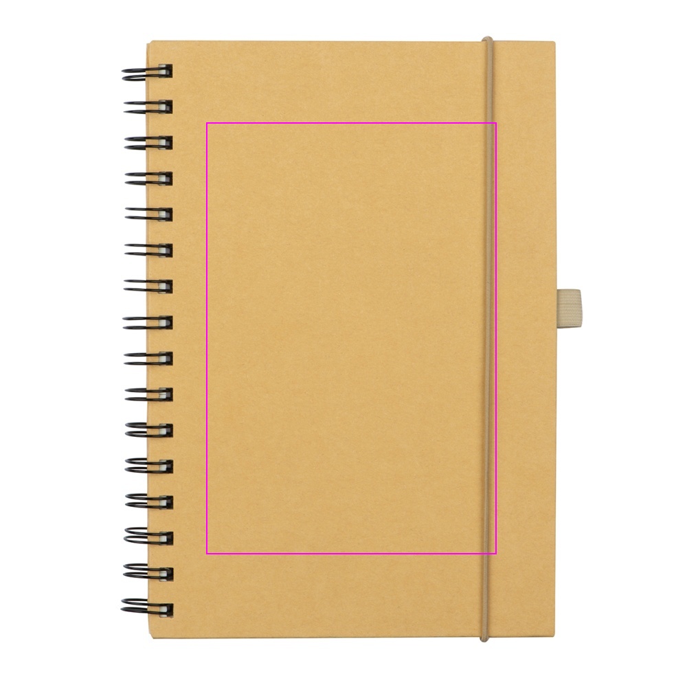 A5 lined notebook made of recycled paper ALINA