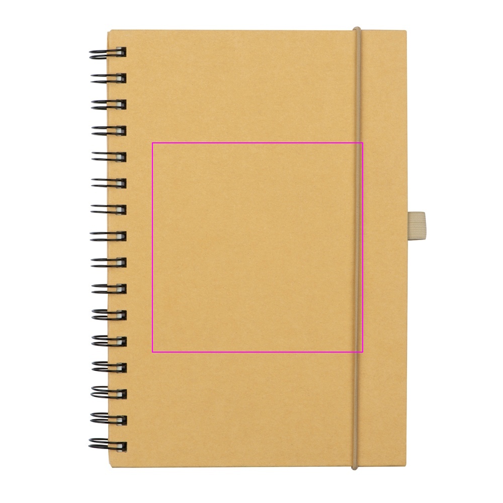 A5 lined notebook made of recycled paper ALINA