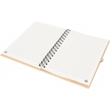 A5 lined notebook made of recycled paper ALINA