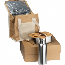 Set of lunch box, 500 ml bottle and thermal bag BRIGITTE