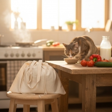 Organic cotton bag with long handles 180 g/m² DALE
