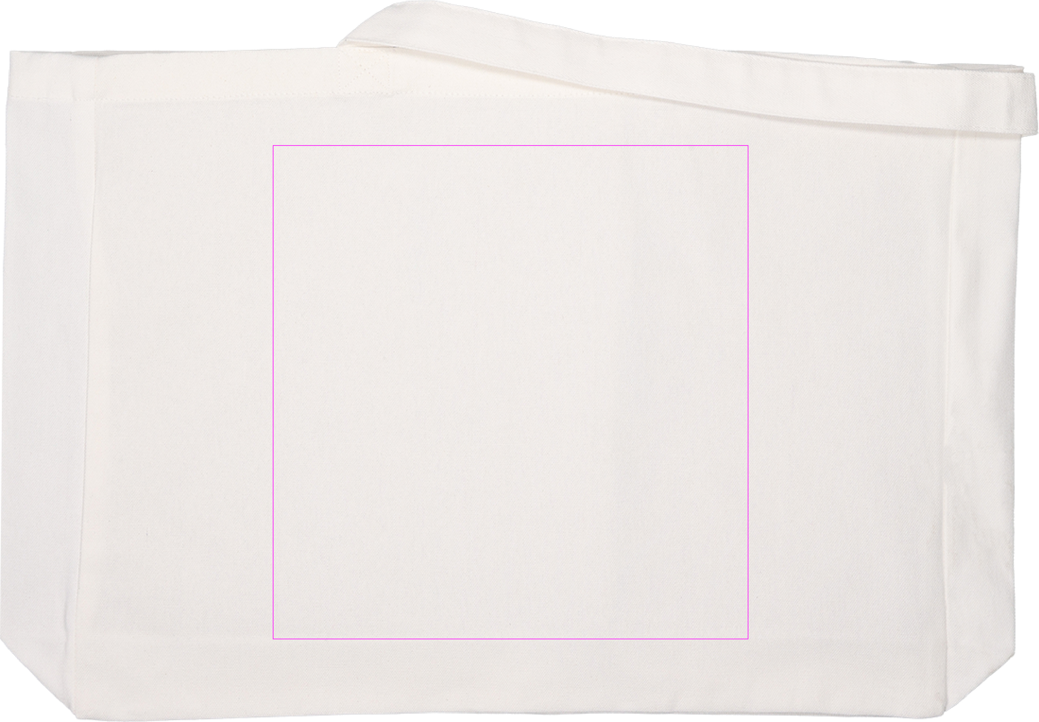 Organic cotton bag with long handles 270 g/m2 MARCELLO