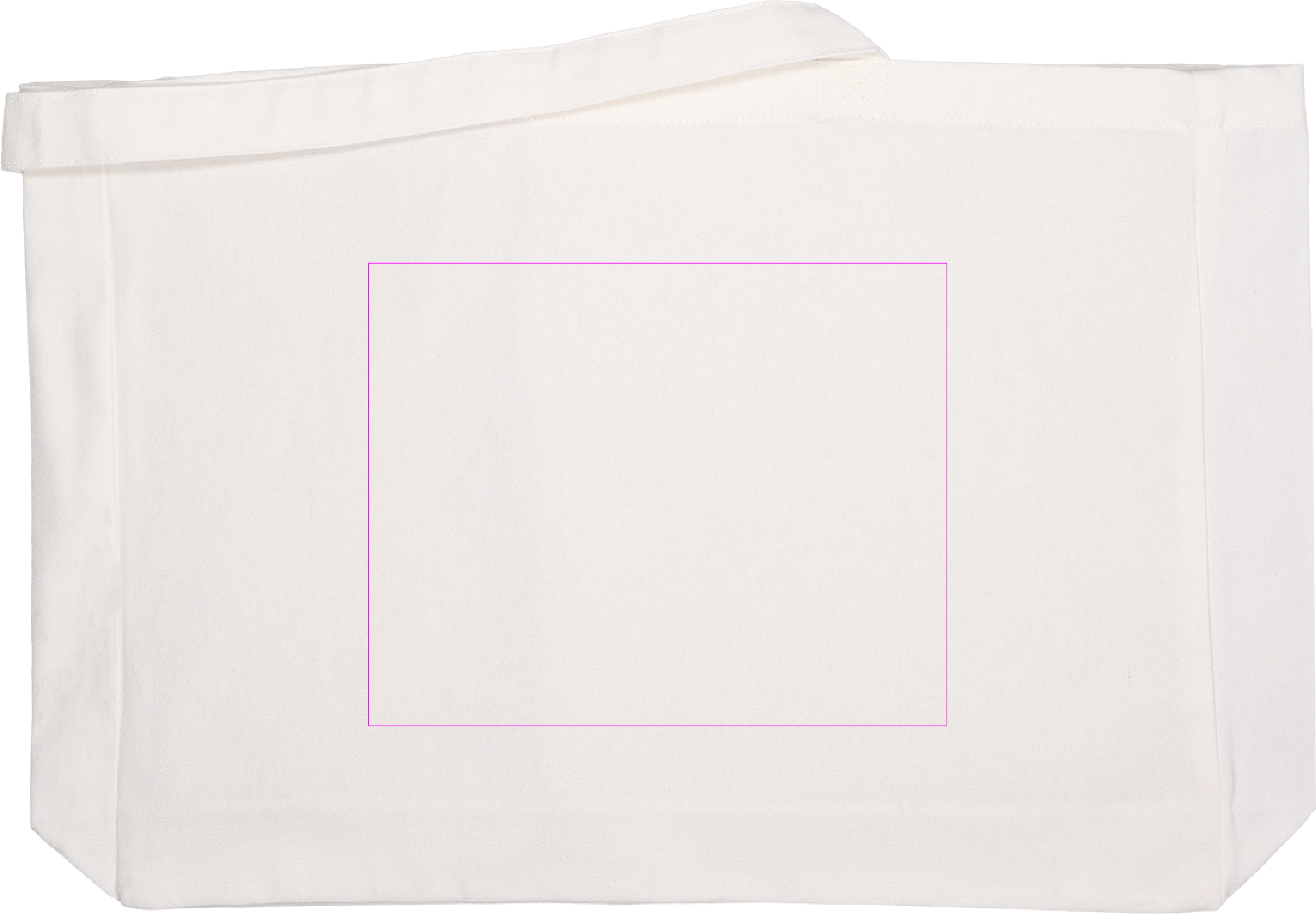 Organic cotton bag with long handles 270 g/m2 MARCELLO