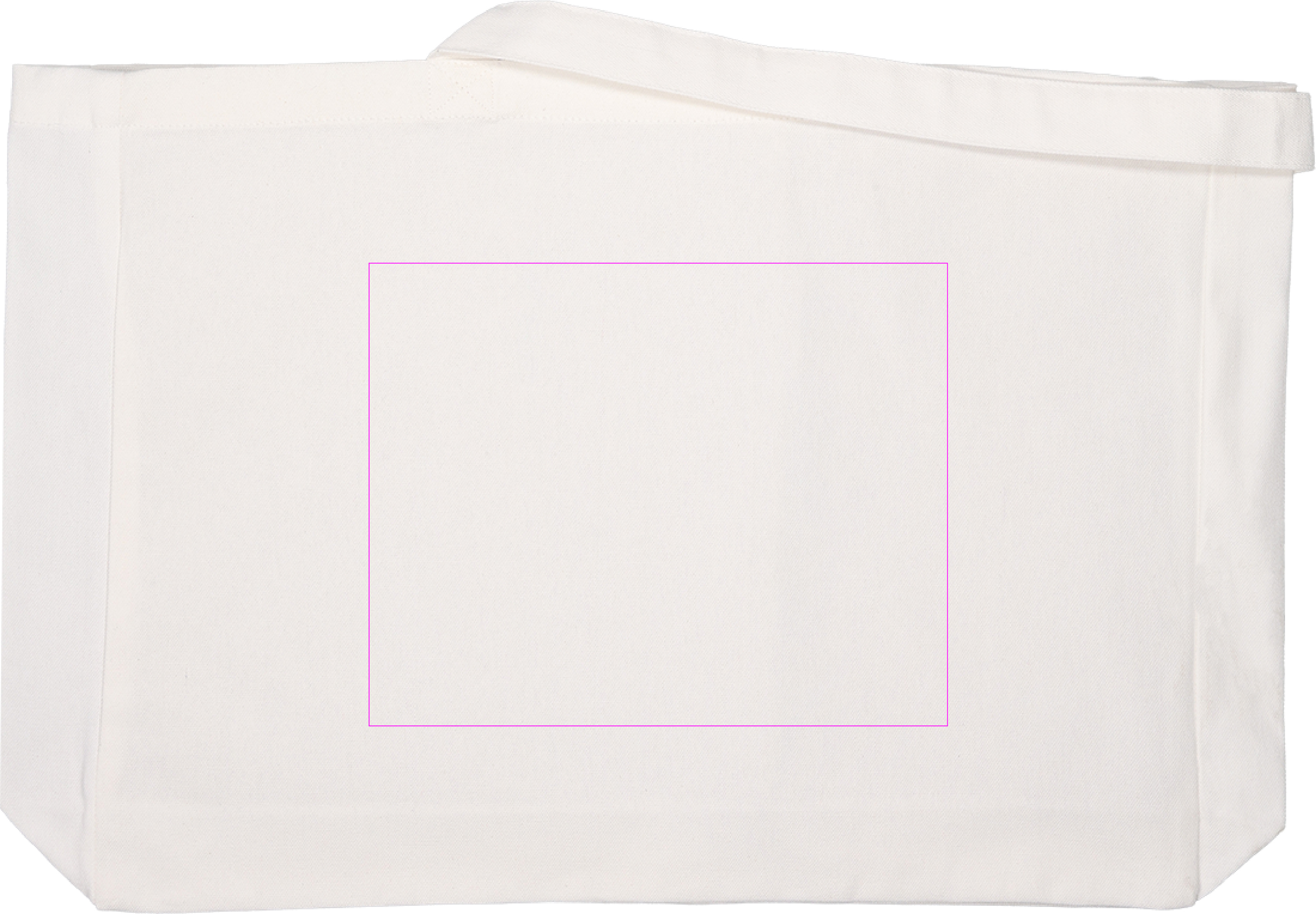 Organic cotton bag with long handles 270 g/m2 MARCELLO