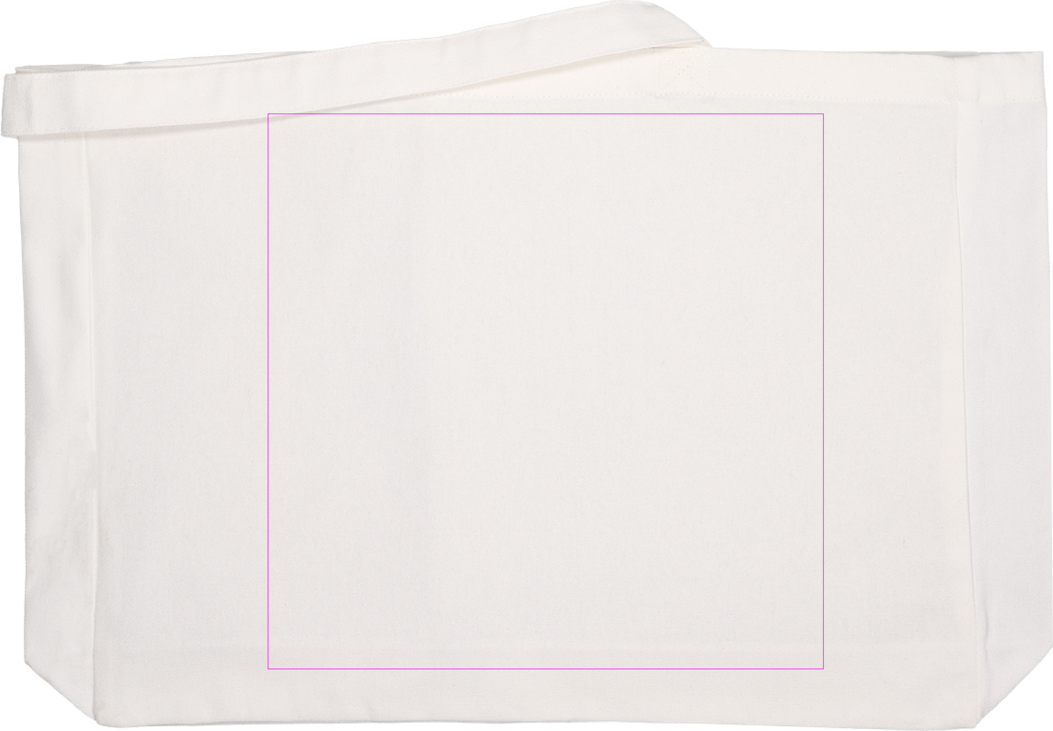 Organic cotton bag with long handles 270 g/m2 MARCELLO