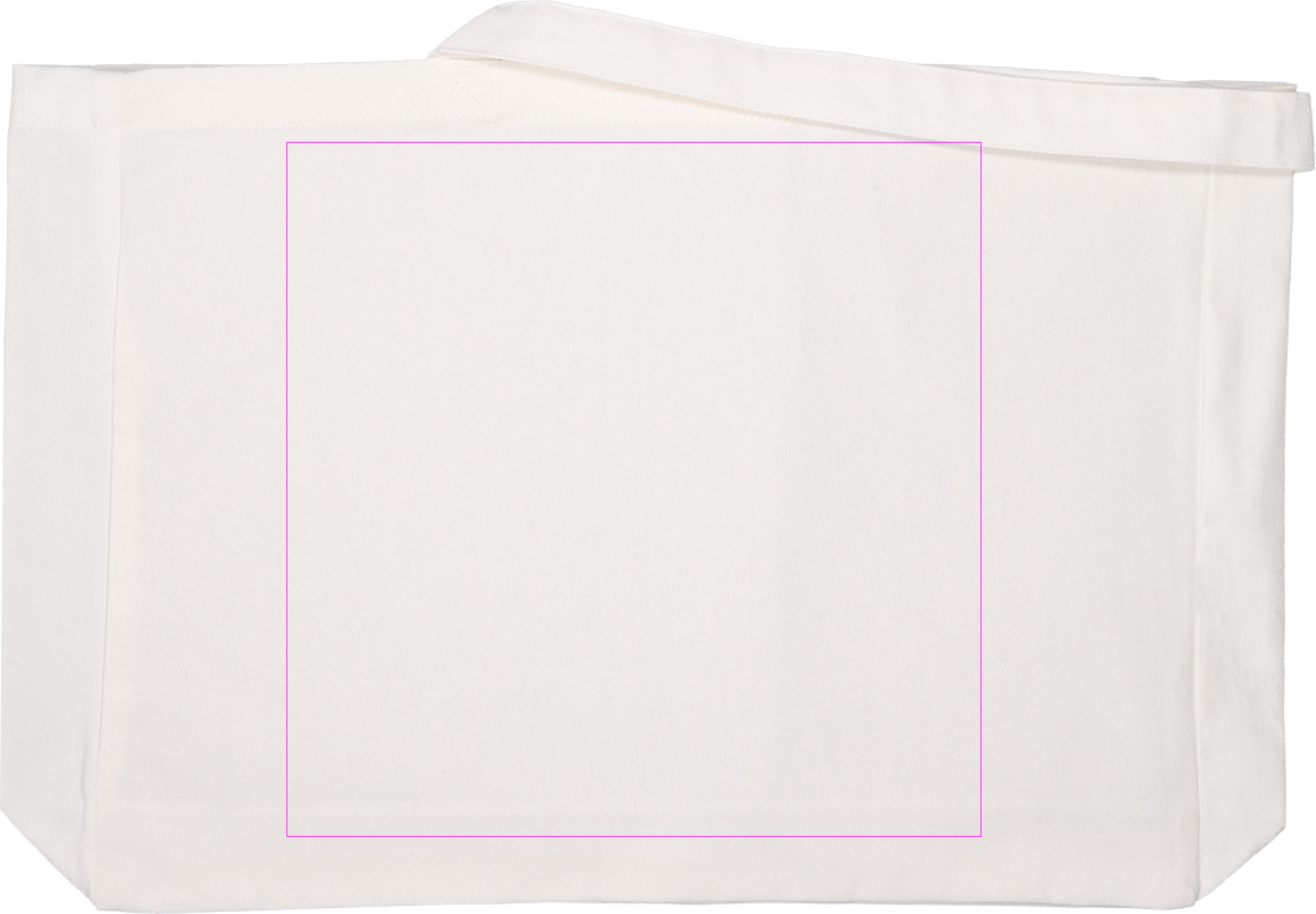 Organic cotton bag with long handles 270 g/m2 MARCELLO