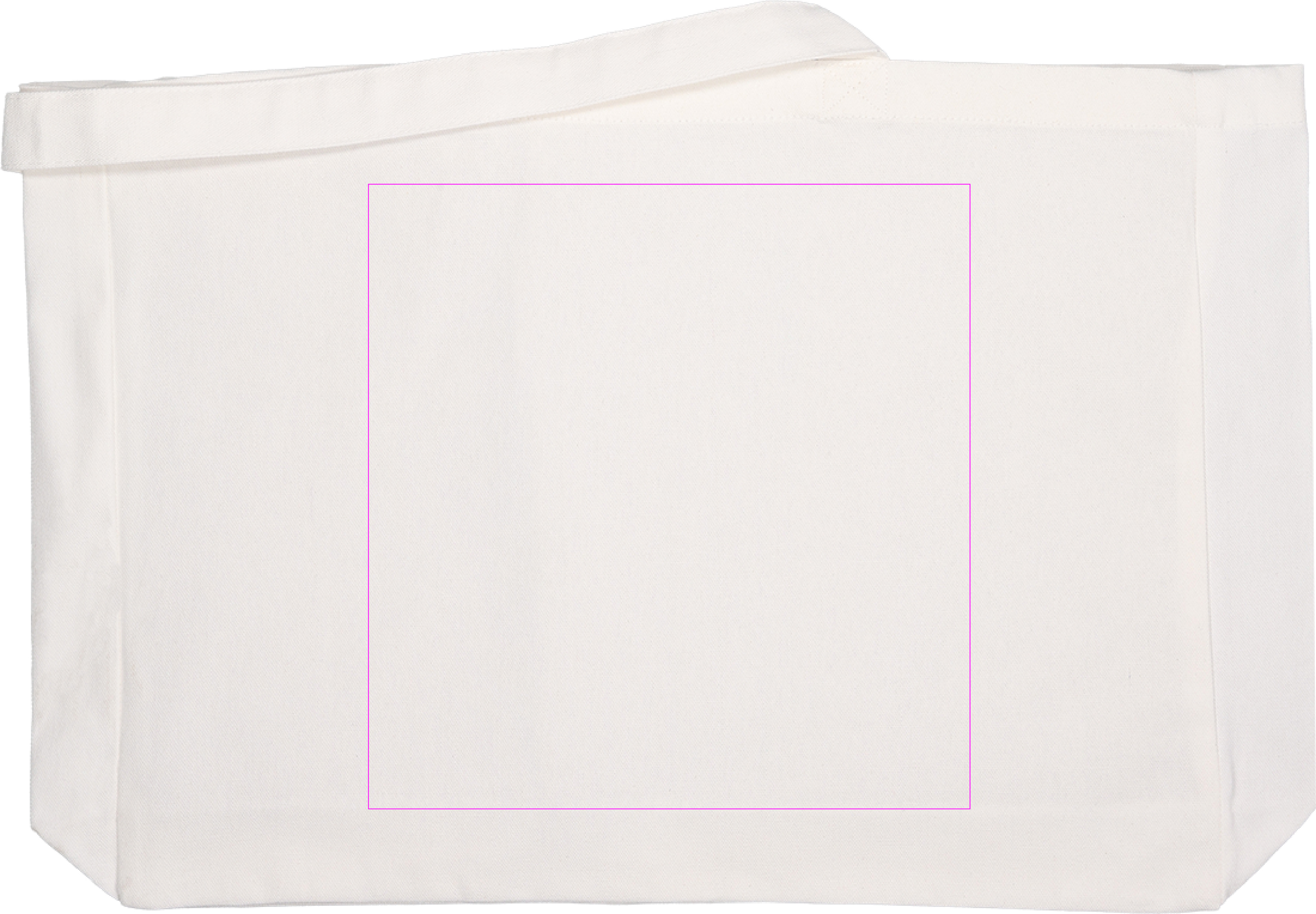 Organic cotton bag with long handles 270 g/m2 MARCELLO