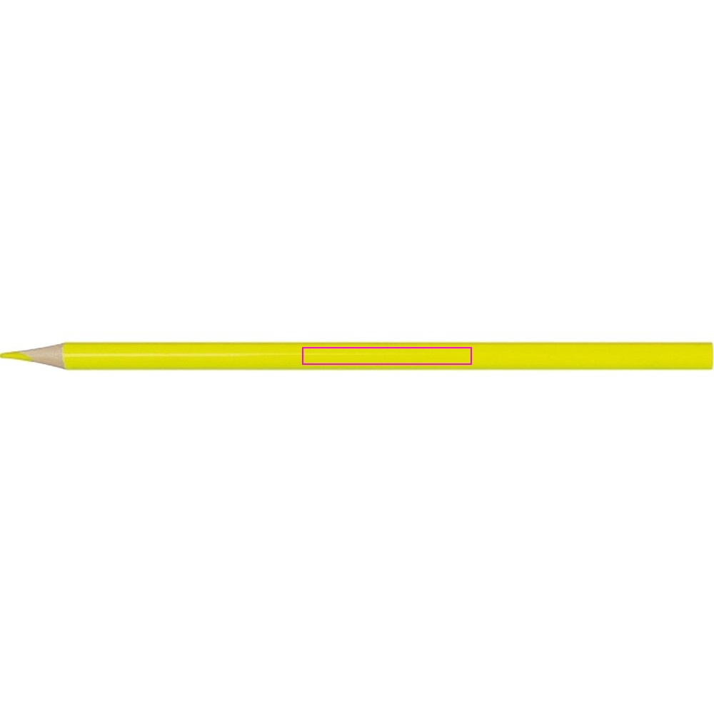 4 neon wooden colored pencils ASHLEY