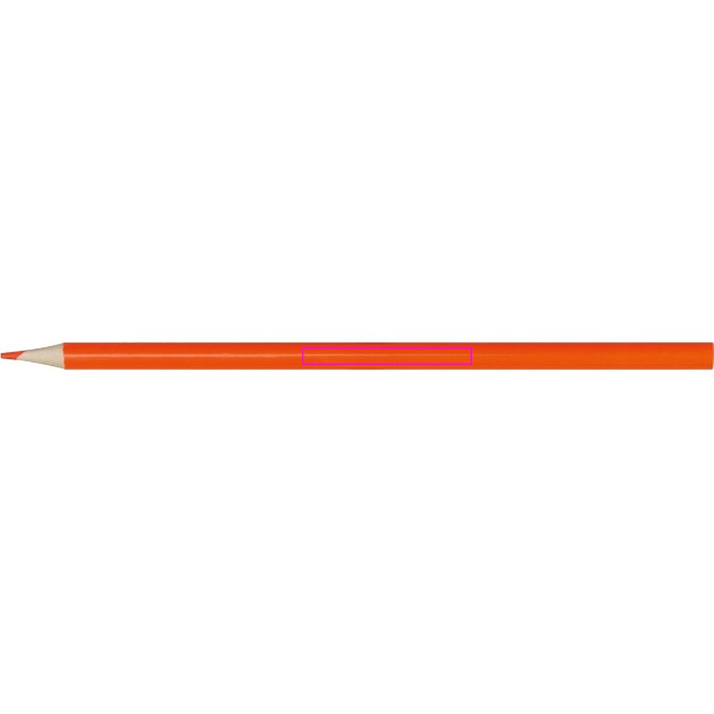 4 neon wooden colored pencils ASHLEY