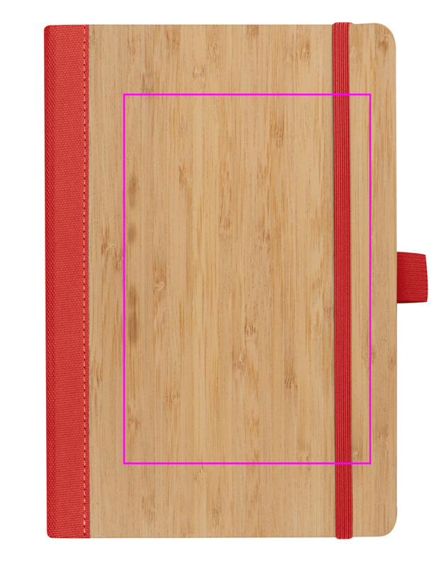 A5 lined notebook made of recycled polyester TEOFILO