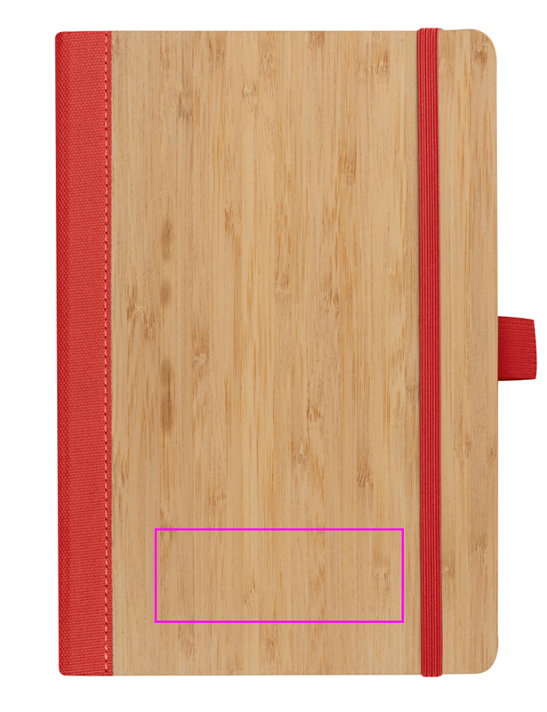 A5 lined notebook made of recycled polyester TEOFILO