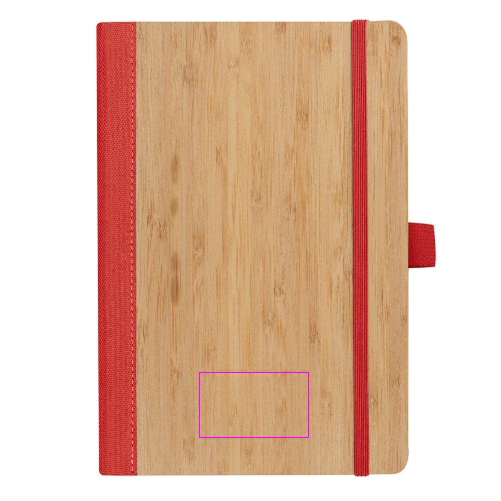 A5 lined notebook made of recycled polyester TEOFILO
