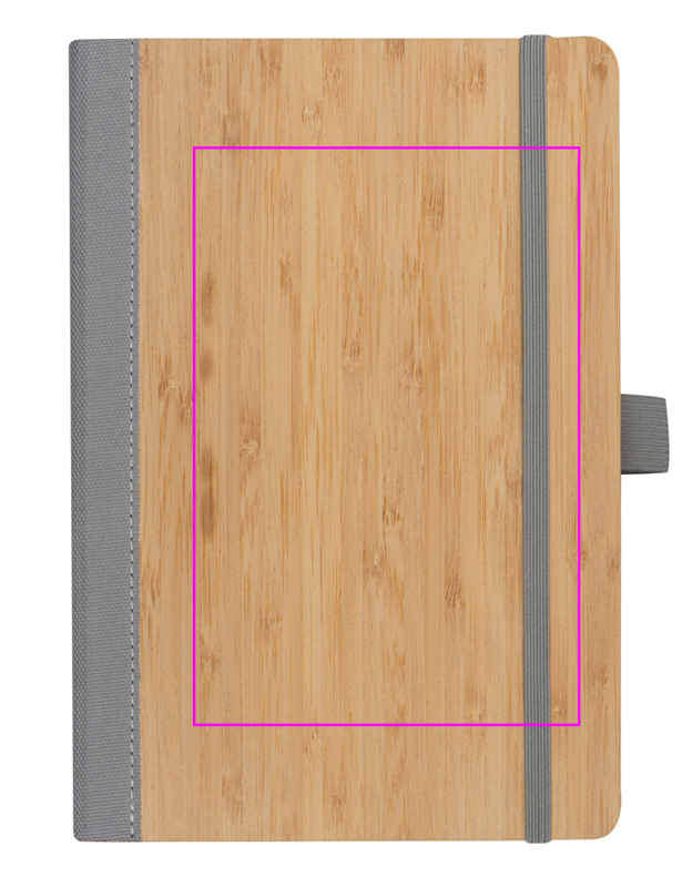 A5 lined notebook made of recycled polyester TEOFILO