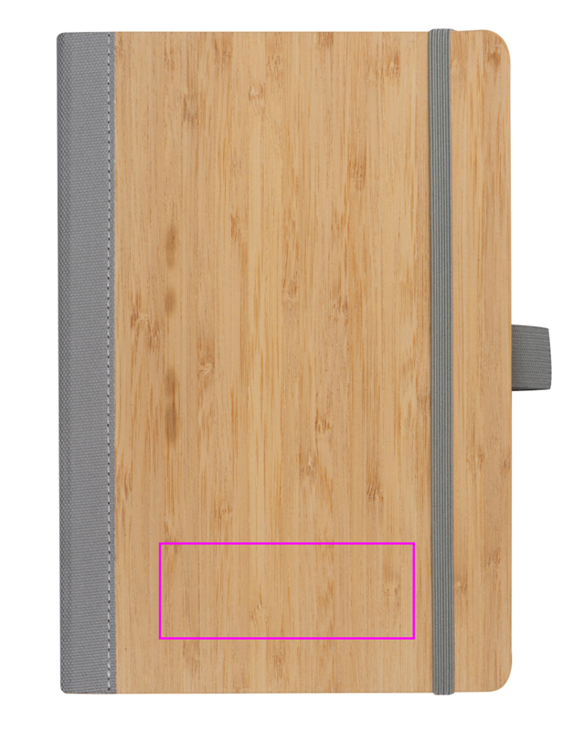 A5 lined notebook made of recycled polyester TEOFILO